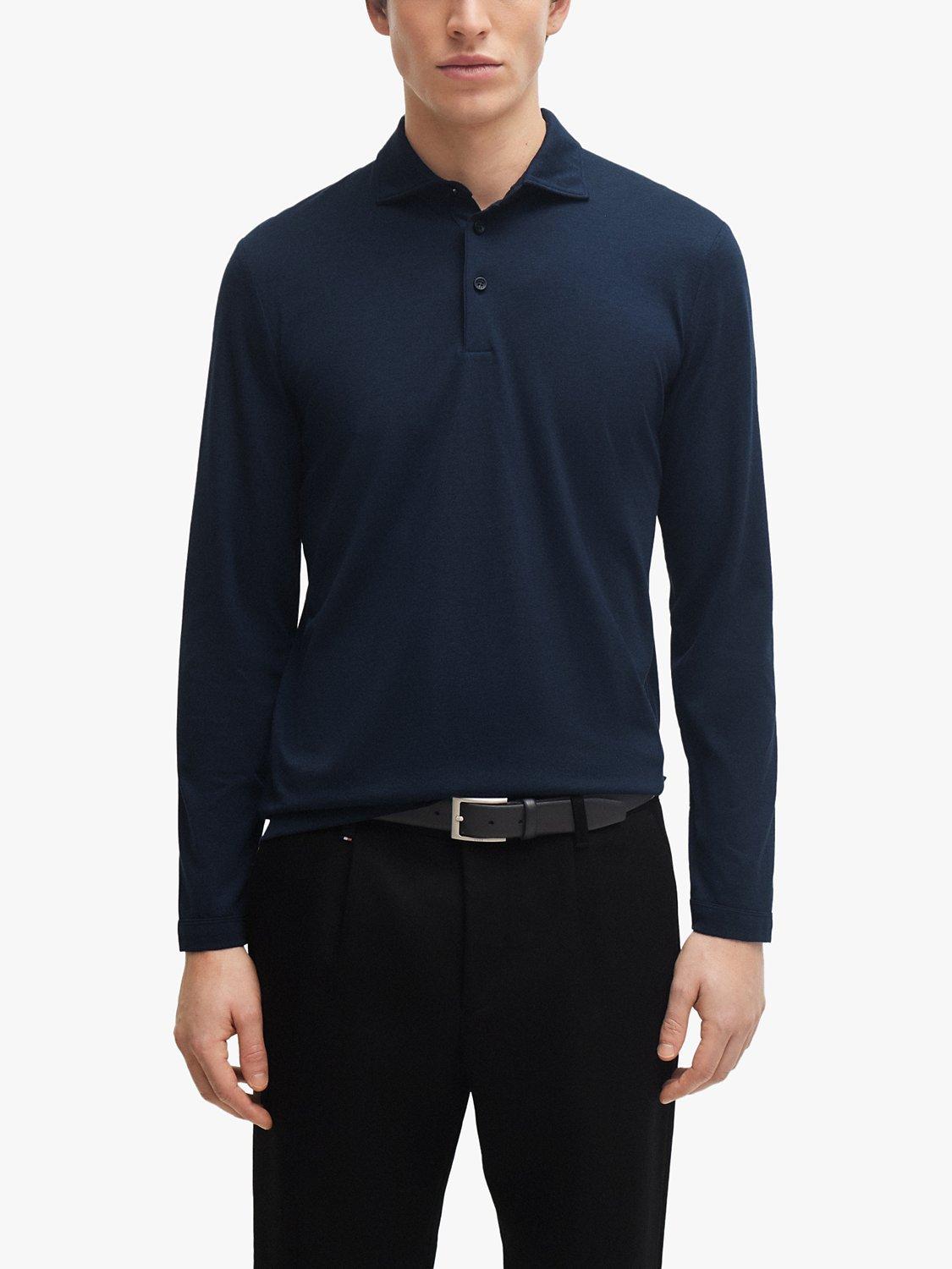 BOSS Pleins 24 Jersey Polo Shirt, Navy