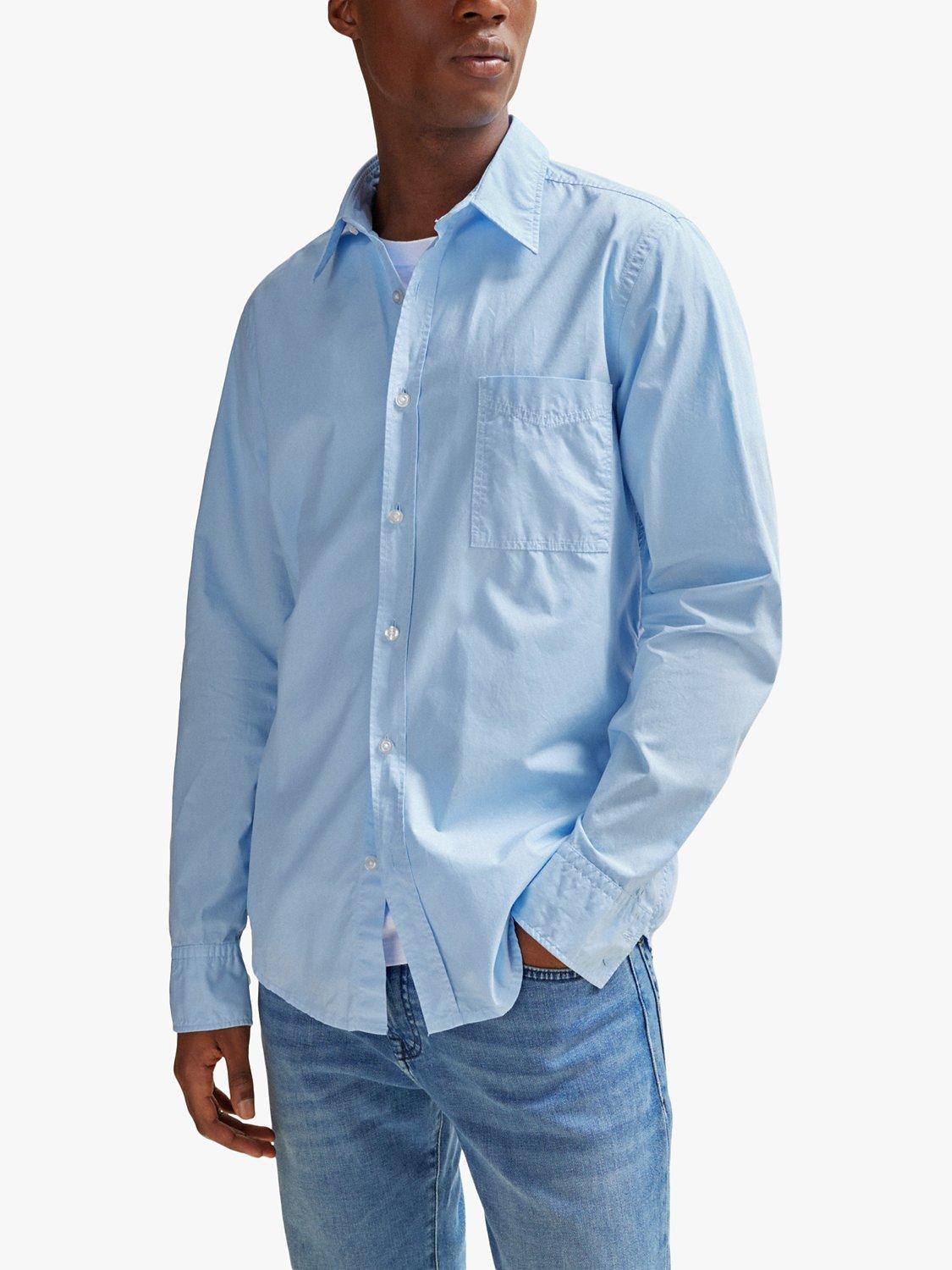 BOSS Relegant Long Sleeve Shirt, Open Blue