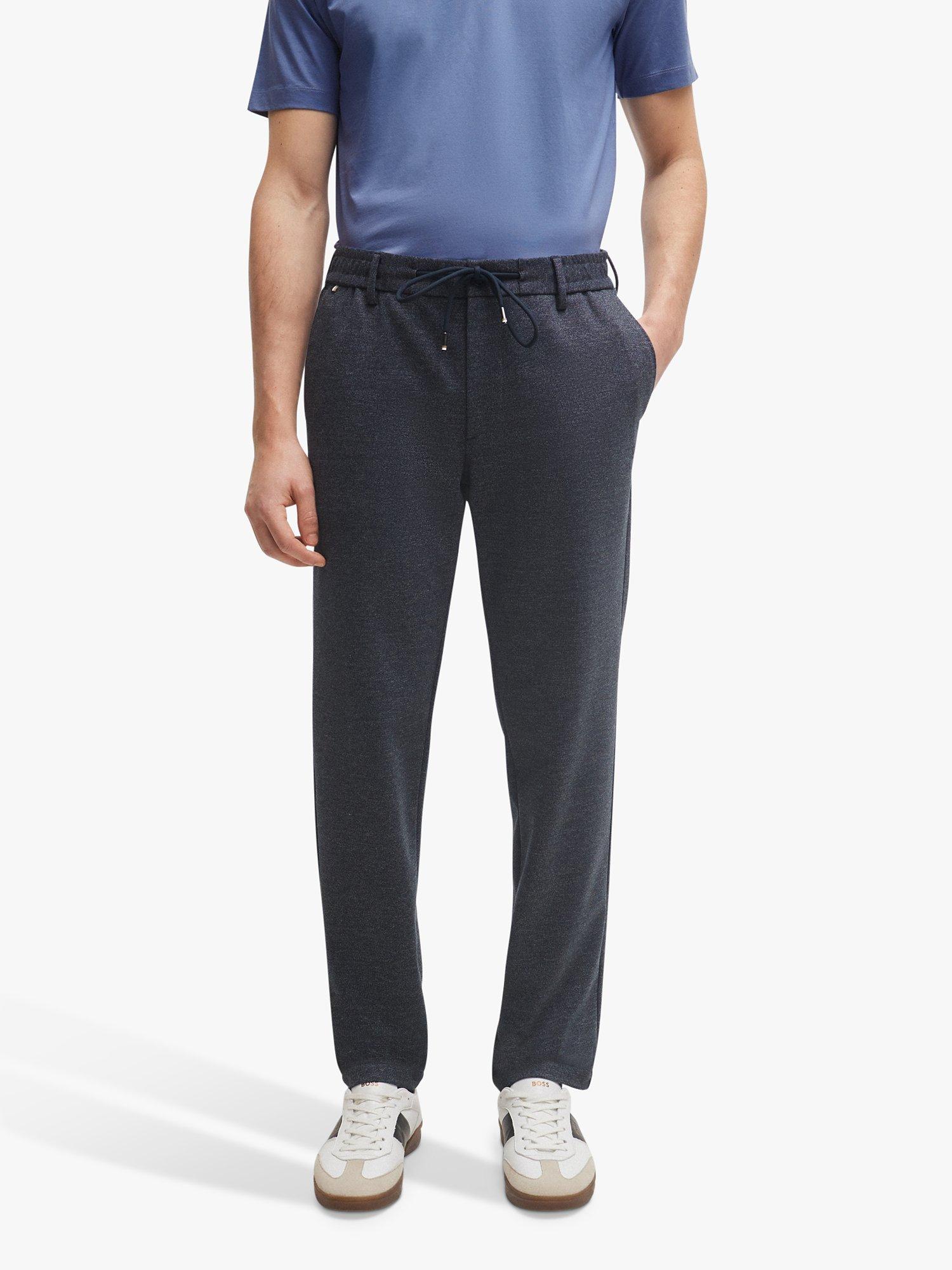 BOSS Kane Slim Tapered Trousers, Dark Blue