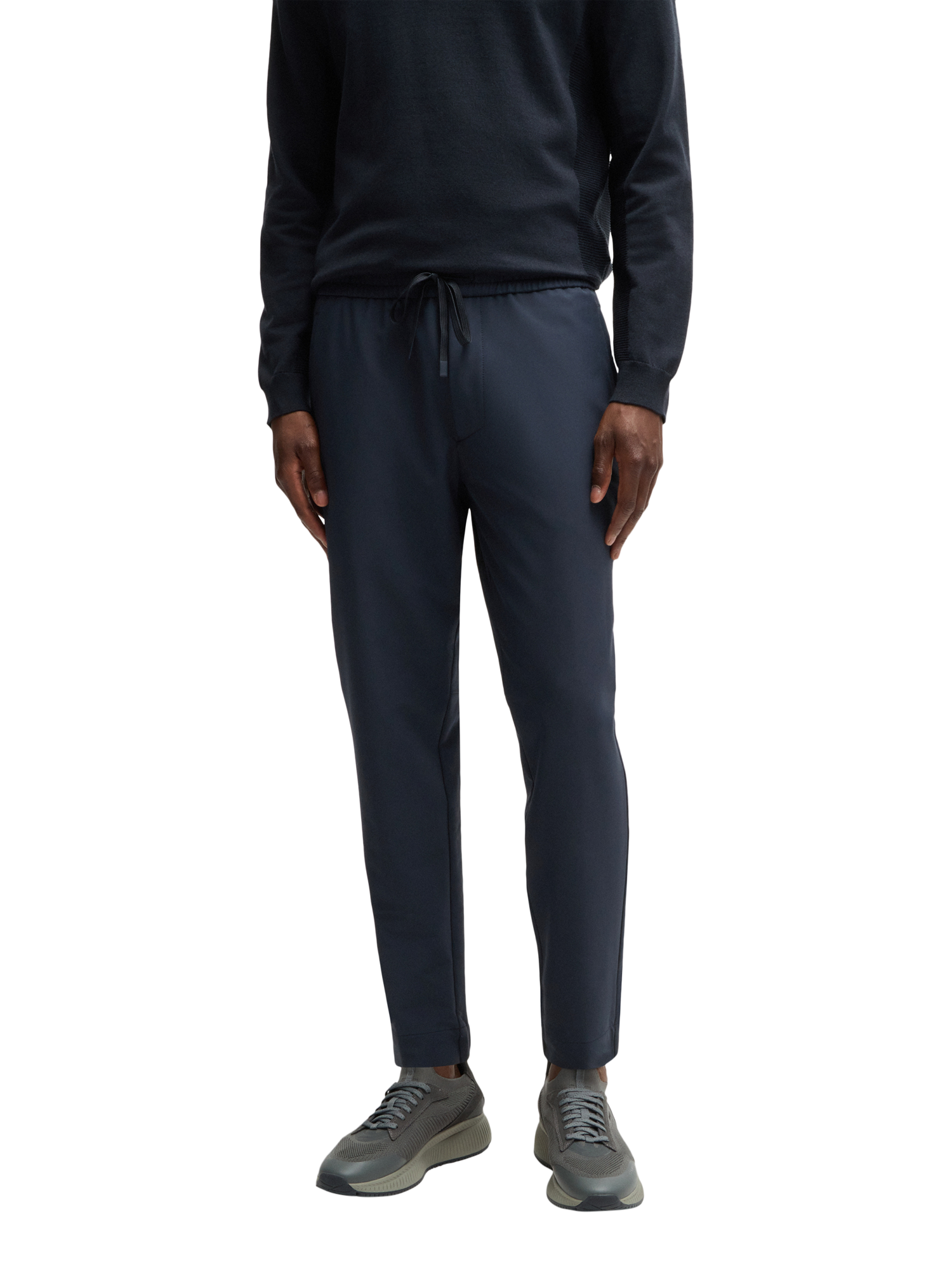 BOSS Technical 4-Way Stretch Joggers, Dark Blue
