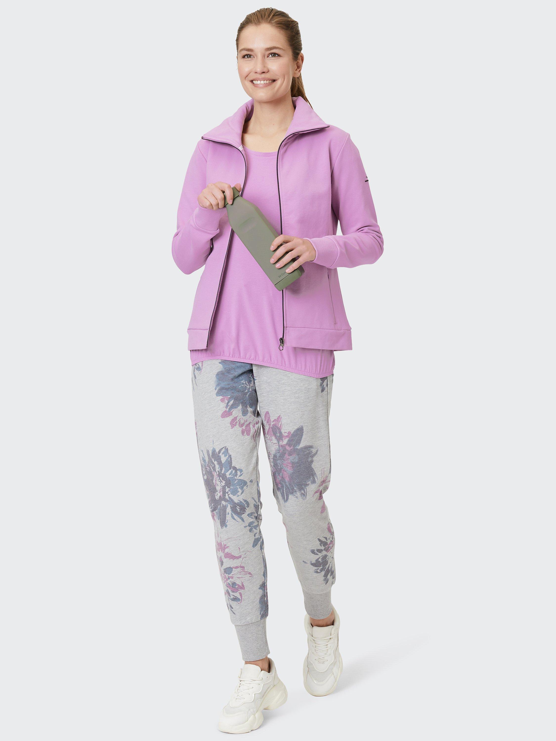 Product image 1 of 7, which shows Venice Beach Camilla Full Zip Track Top, Pale Mauve, S