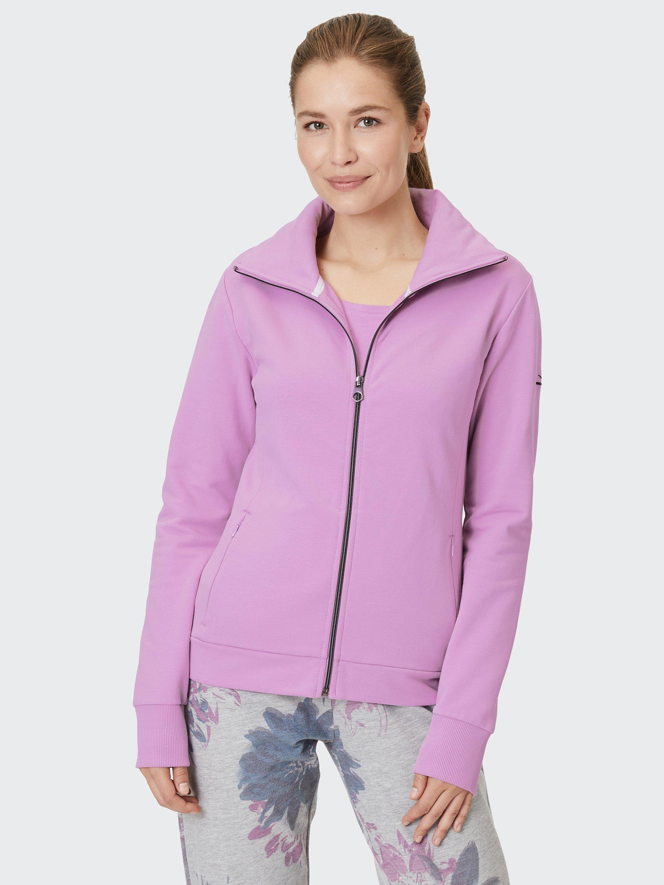 Product image 2 of 7, which shows Venice Beach Camilla Full Zip Track Top, Pale Mauve, S