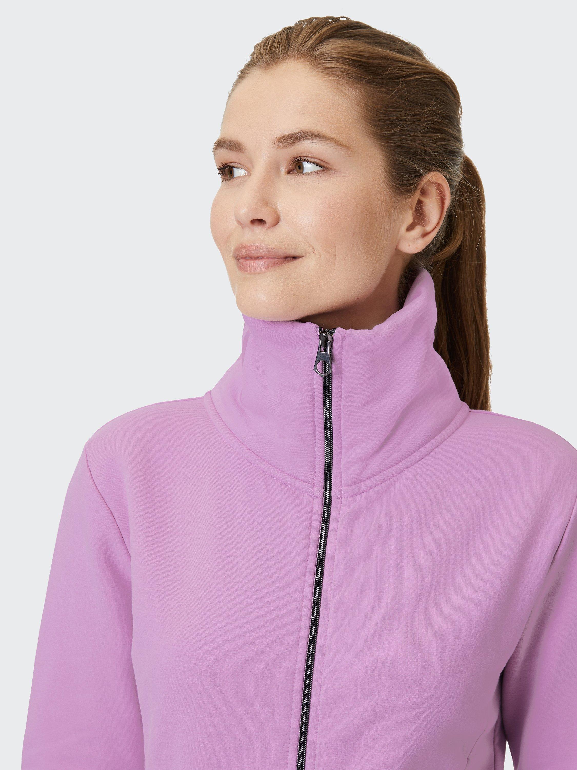 Product image 6 of 7, which shows Venice Beach Camilla Full Zip Track Top, Pale Mauve, S