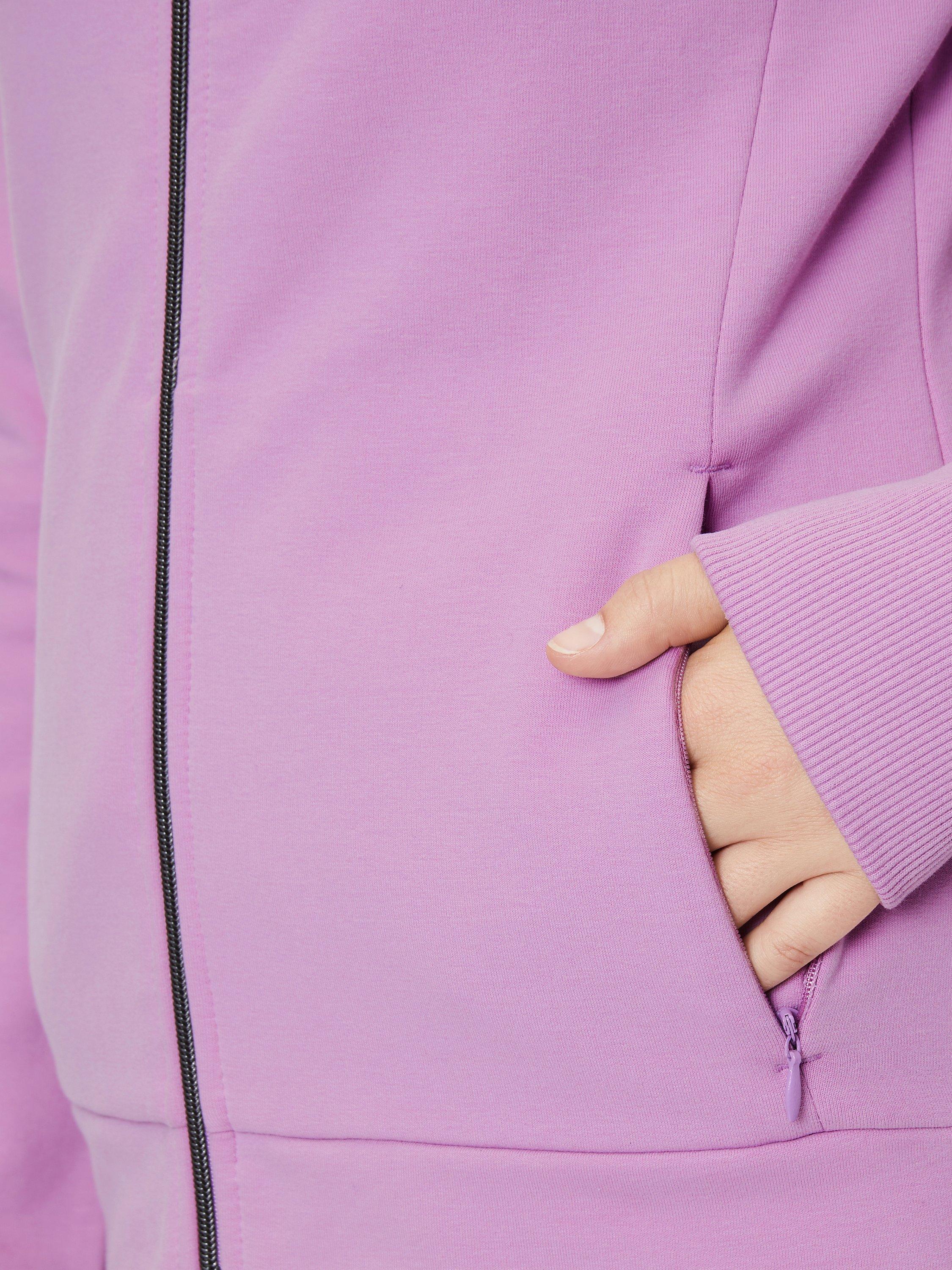 Product image 7 of 7, which shows Venice Beach Camilla Full Zip Track Top, Pale Mauve, S