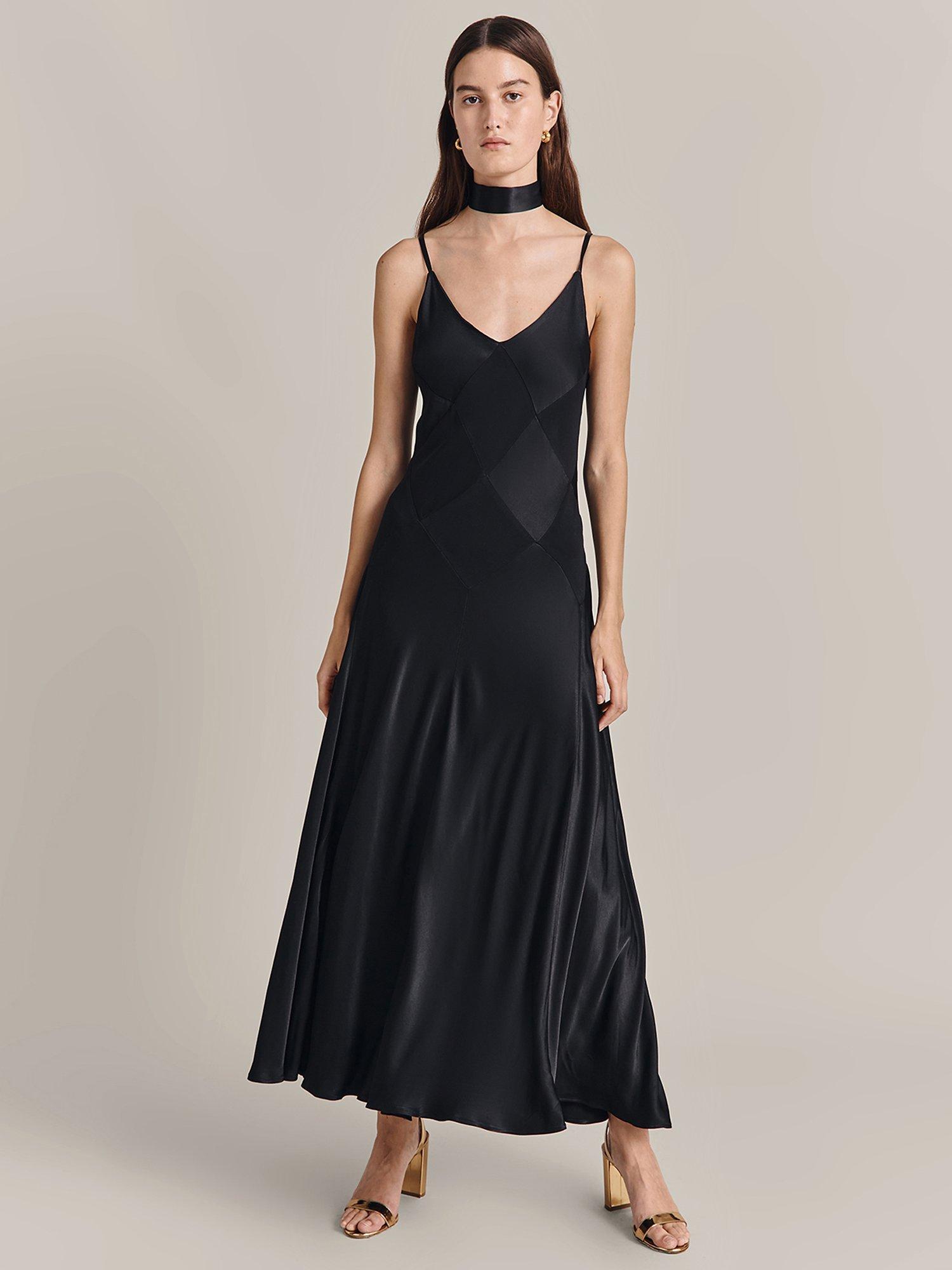 Ghost Nina Satin Maxi Dress