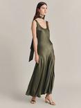 Ghost Maisie Sleeveless Satin Maxi Dress