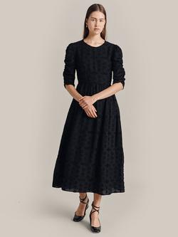 Ghost Corinne Midi Dress, Black - view 2, Black
