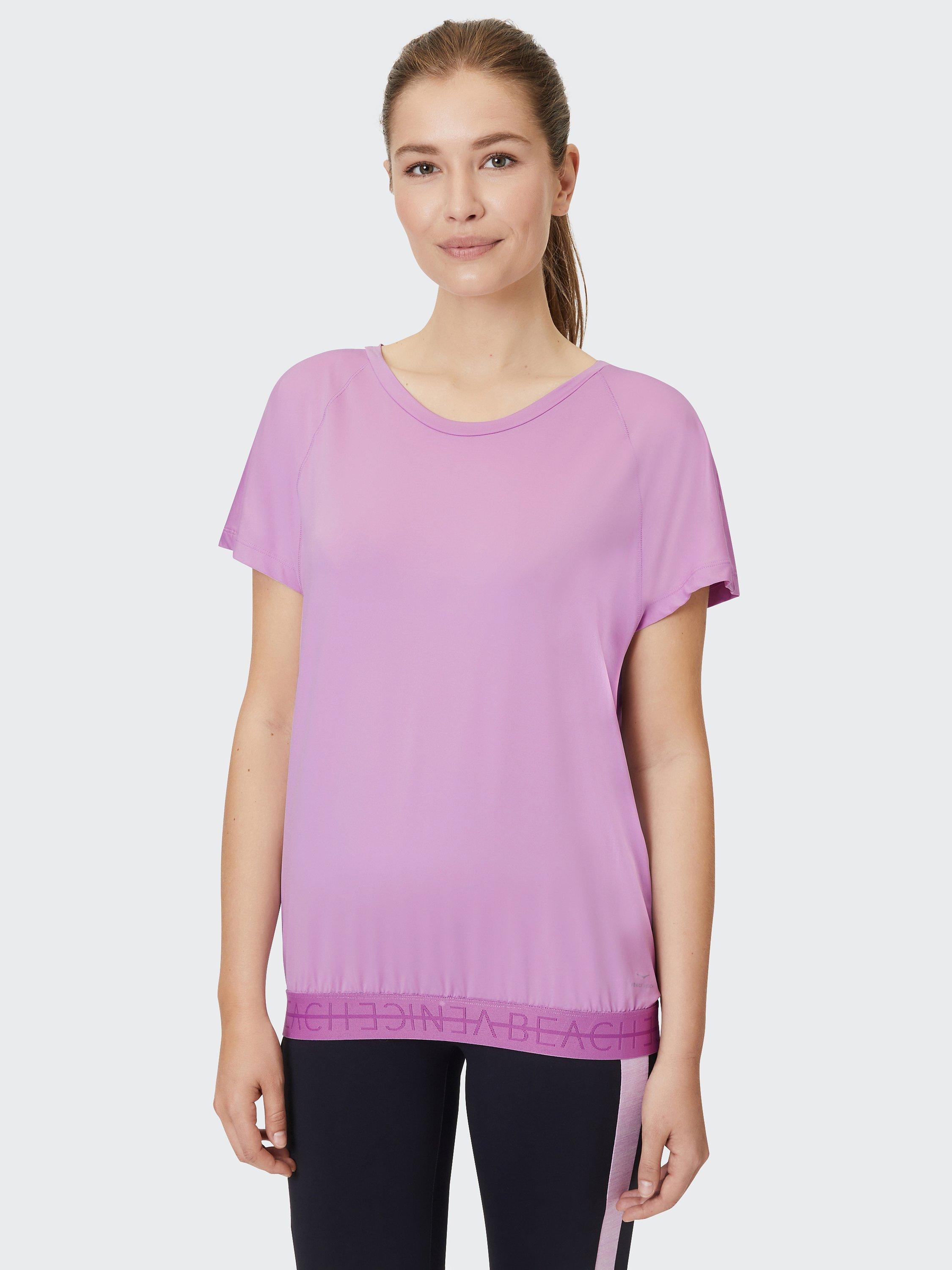 Product image 2 of 7, which shows Venice Beach Melodie Training T-Shirt, Pale Mauve, XS