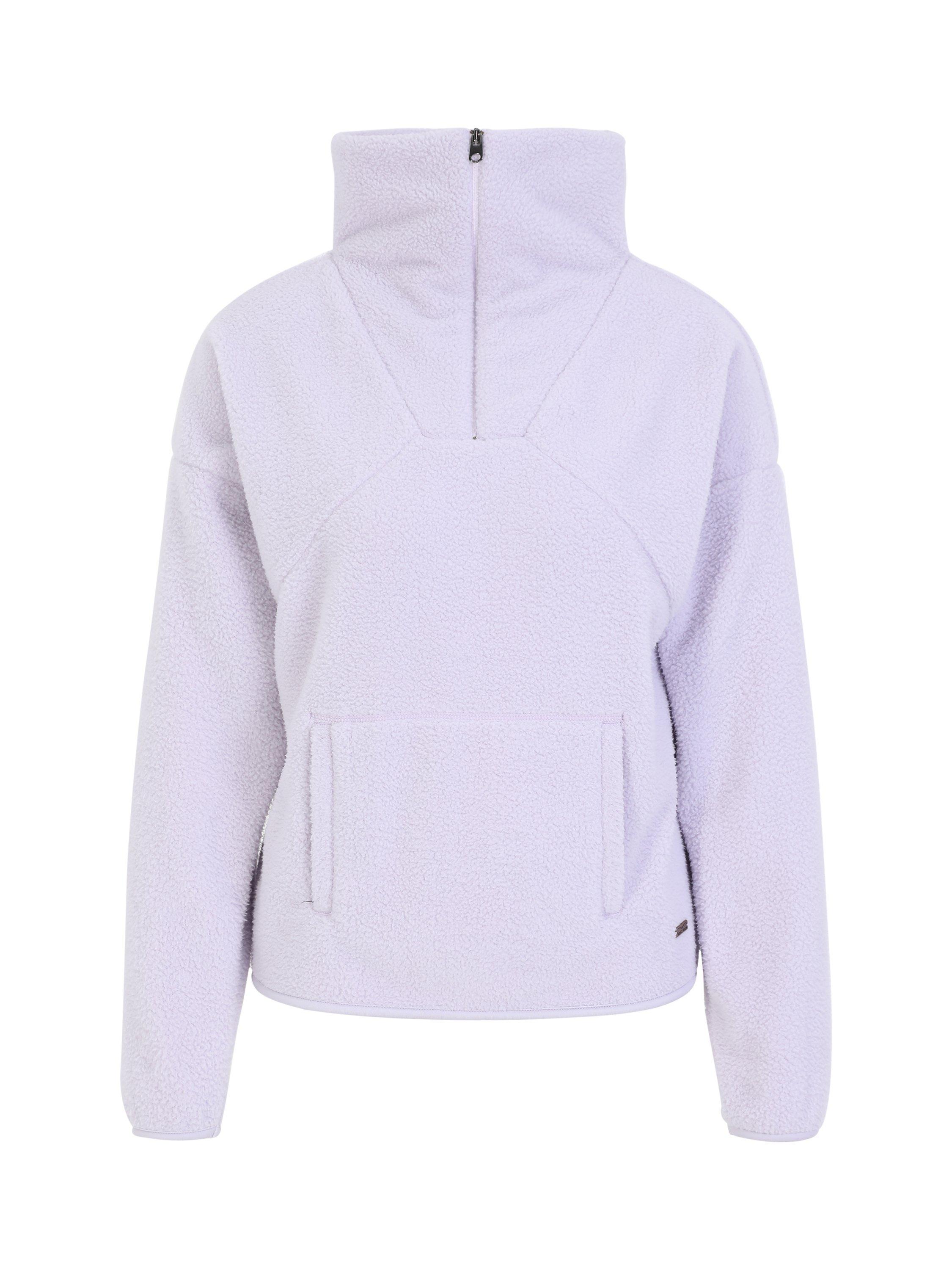 Product image 4 of 7, which shows Venice Beach Abby Zip Neck Top, Violet Haze, XS