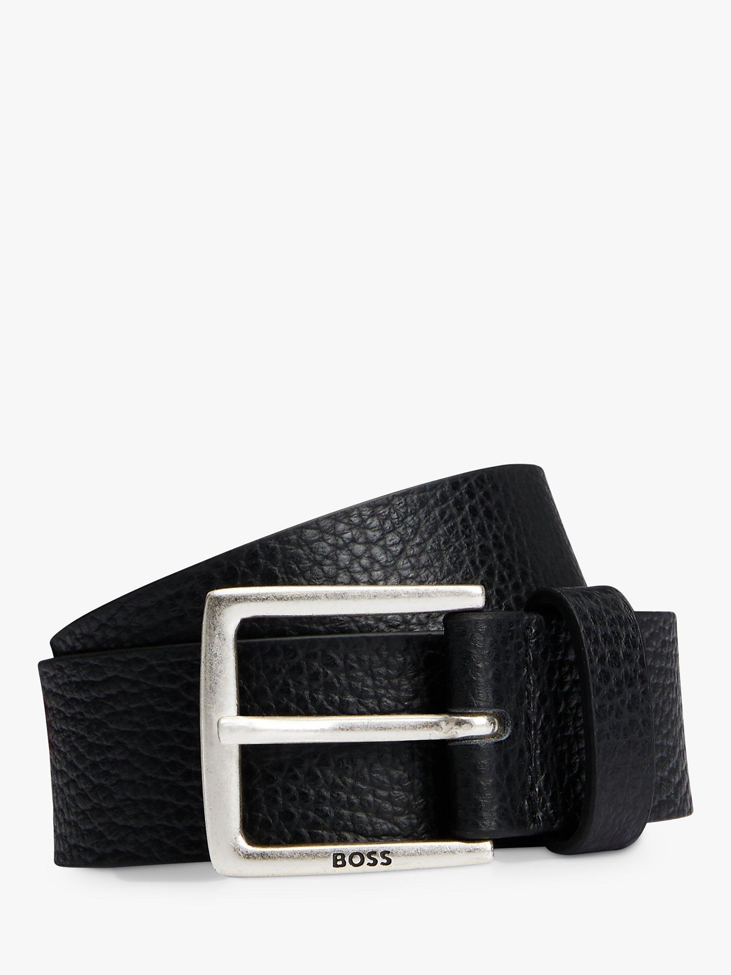 Product image 1 of 5, which shows BOSS Rummi Leather Belt, Black, 42