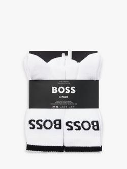 BOSS Sportive Quarter Socks, Pack of 6 - view 2, White