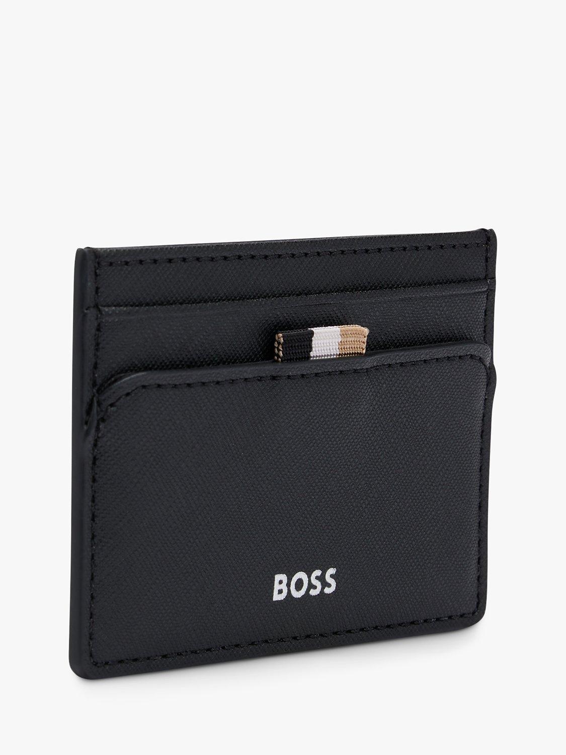 BOSS Zair Leather Cardholder, Black