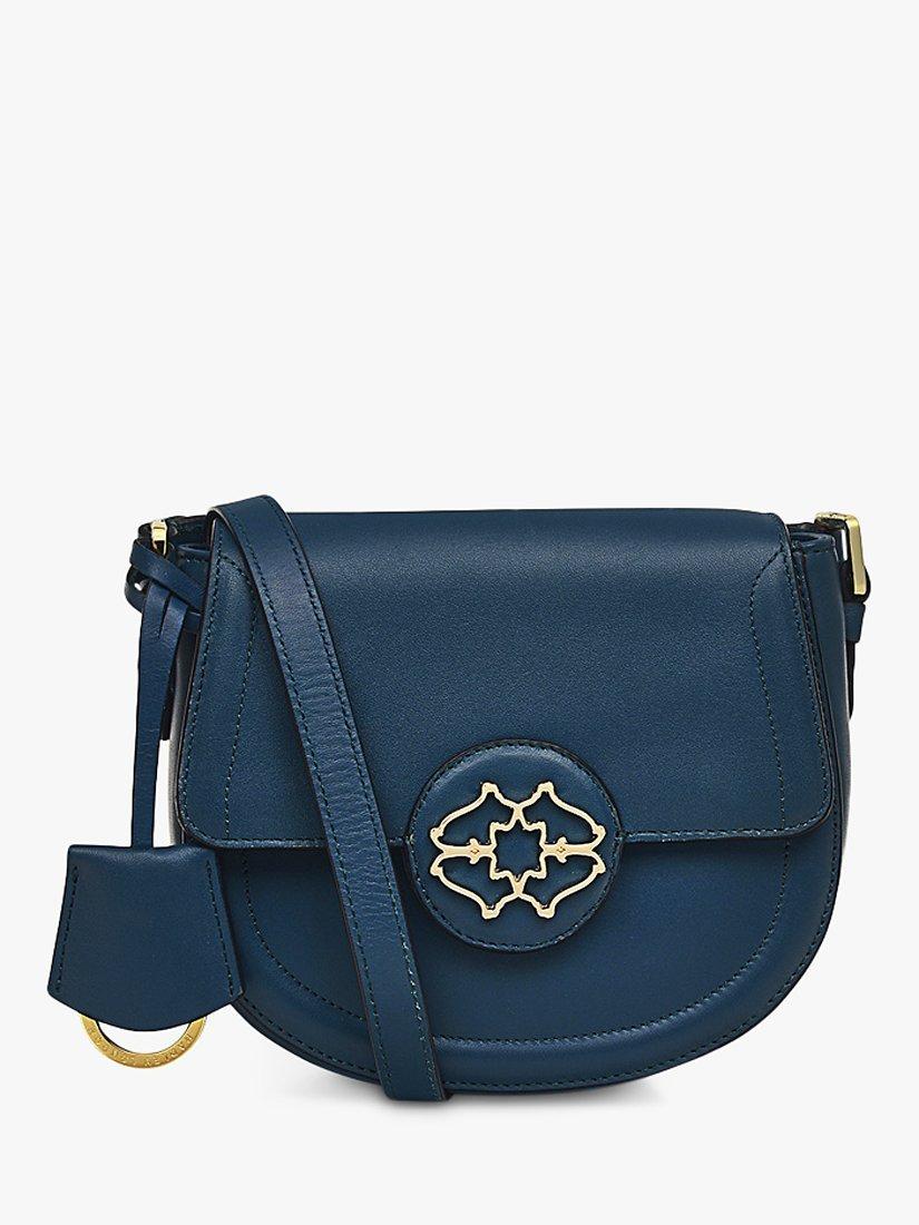 Radley Saddle Street Small Flapover Crossbody Bag, Deepsea