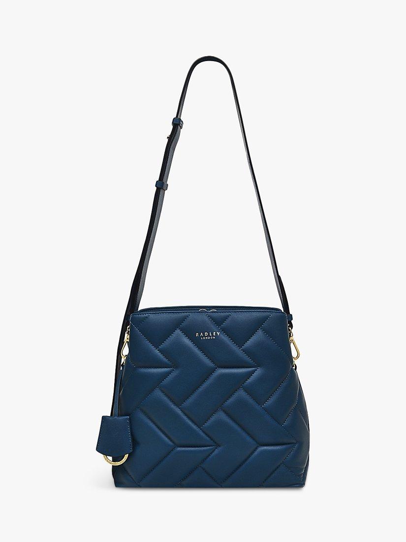 Radley Dukes Place Quilted Leather Cross Body Bag, Deepsea, One Size