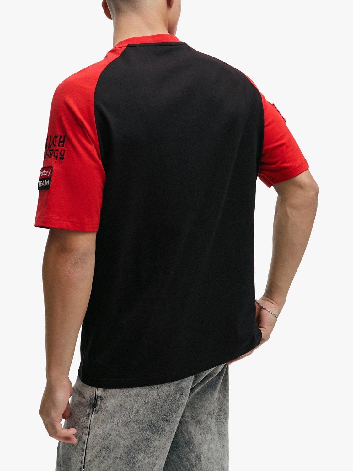 HUGO Dilife Short Sleeve Crew Neck T-Shirt, Black