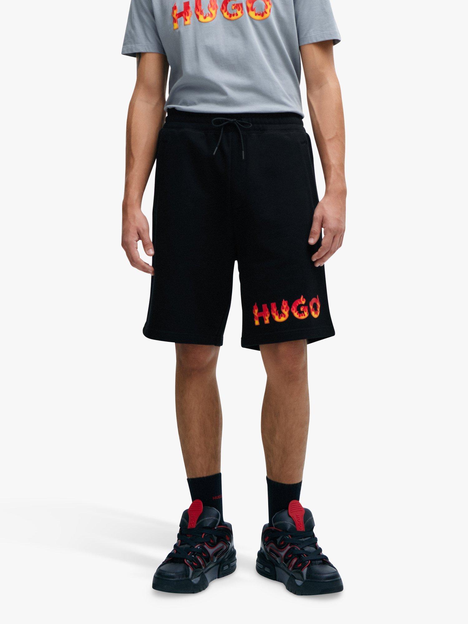 HUGO Dinque Cotton Short, Black