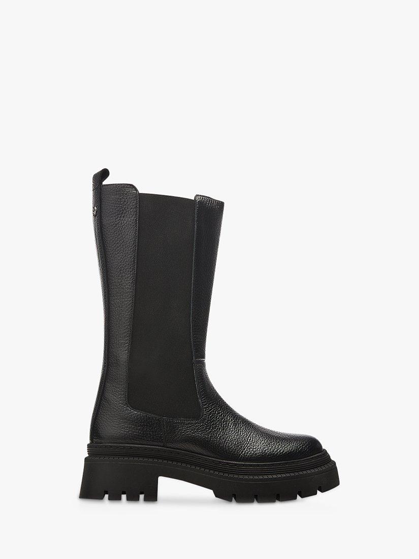 Moda in Pelle Itzel Leather Calf Biker Boots, Black