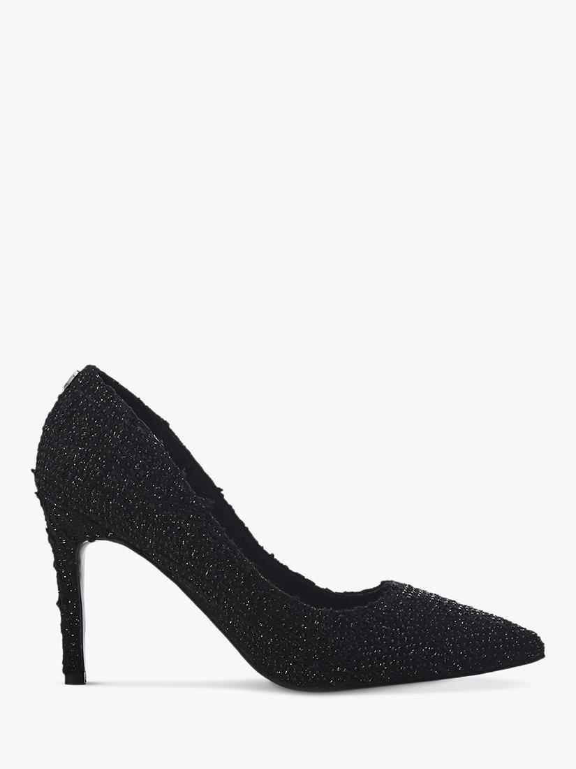Moda in Pelle Kayleh Textile Court Shoes, Black