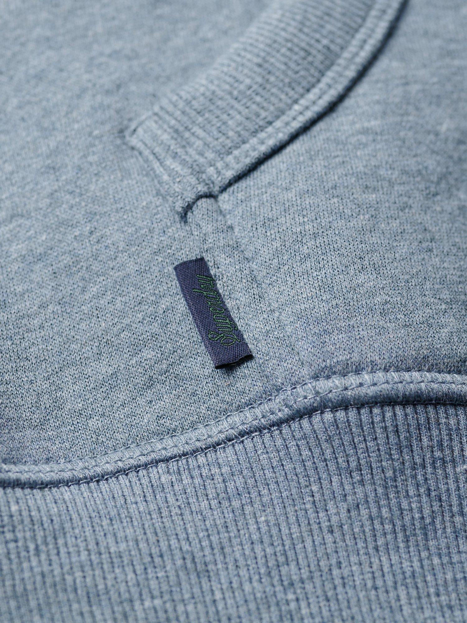 Product image 3 of 5, which shows Superdry Vintage Logo Hoodie, Bluestone Blue Marl, XL