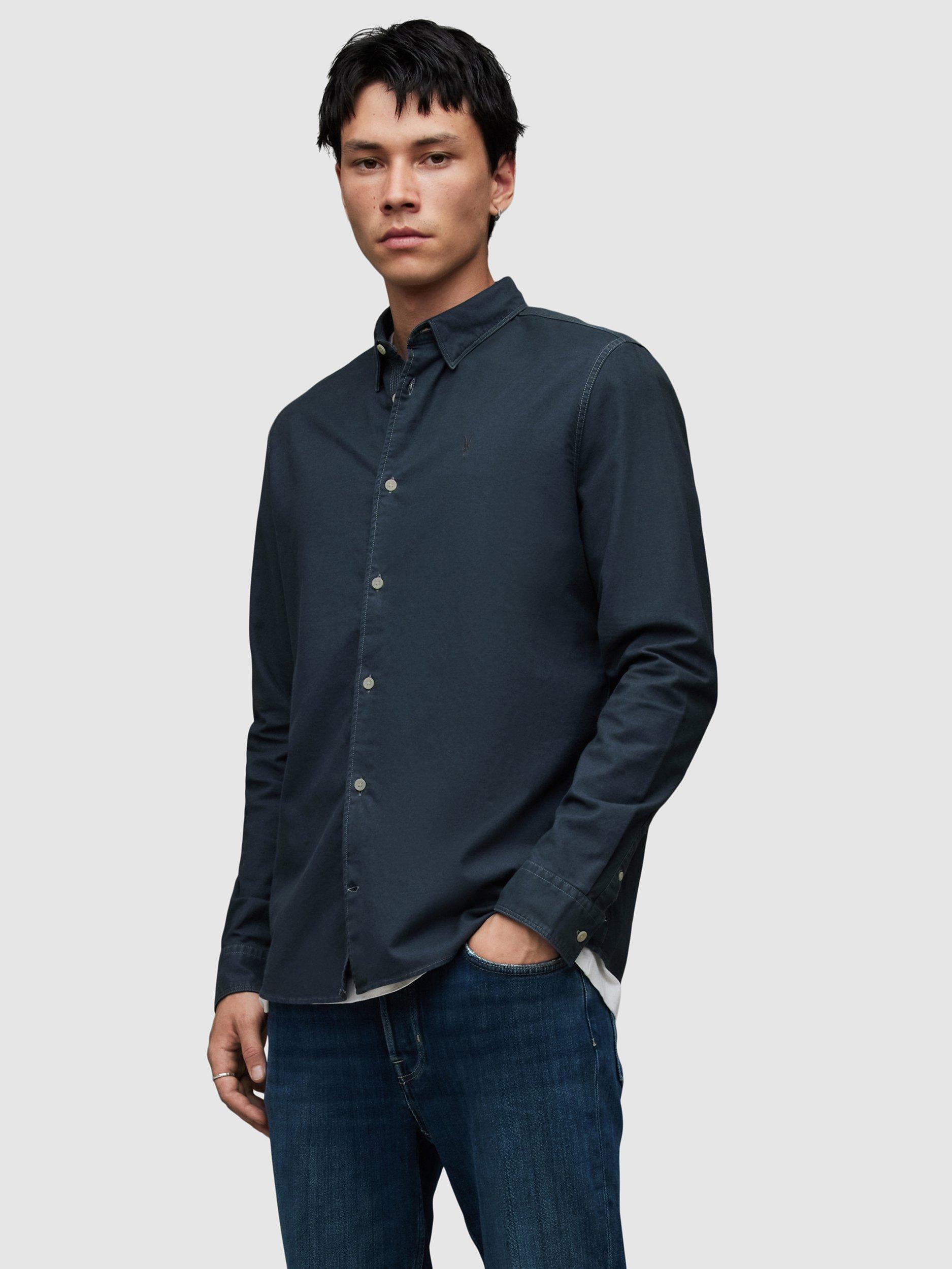 AllSaints Hermosa Shirt, Cadet Blue