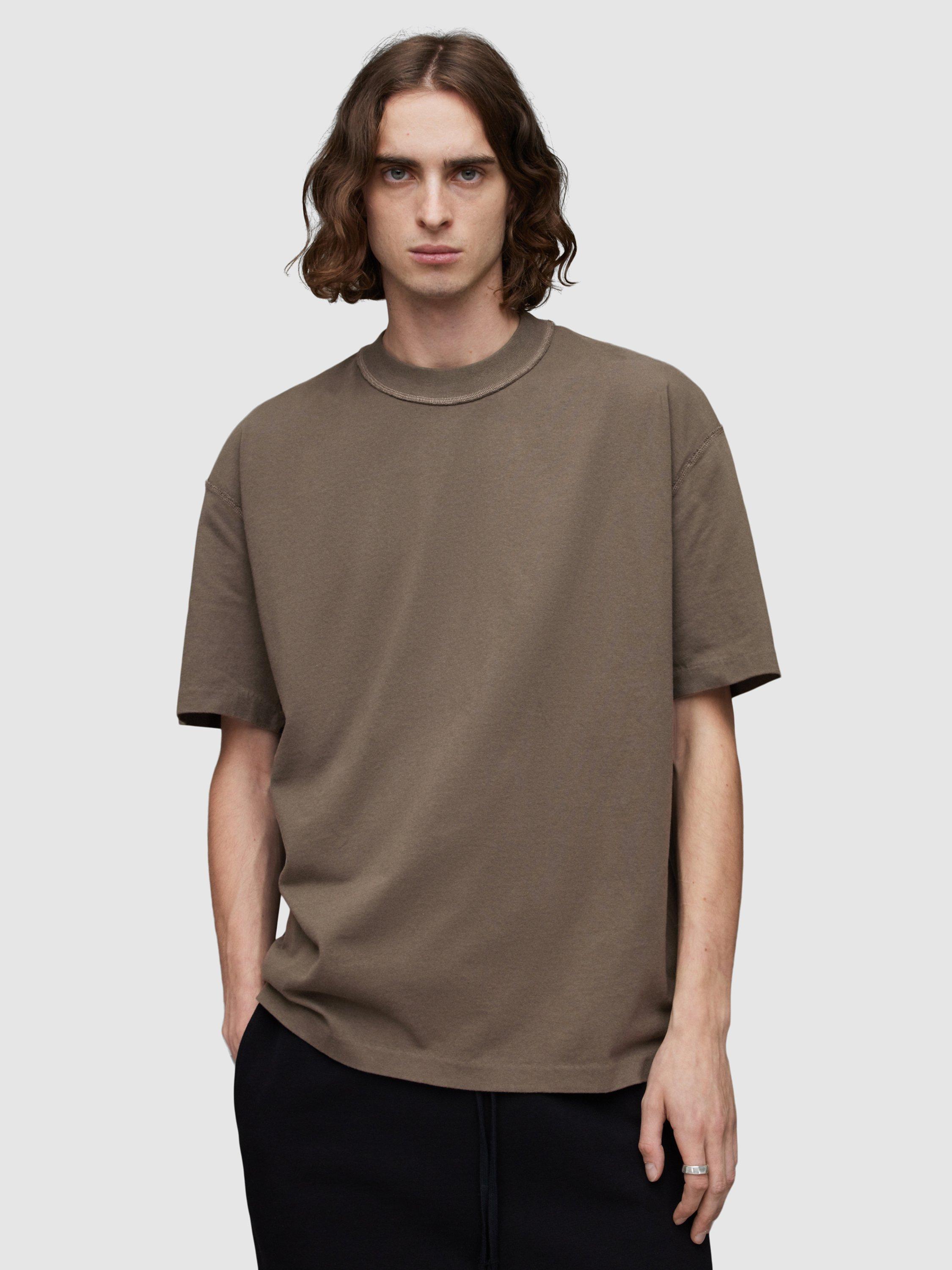 AllSaints Isac Short Sleeve T-Shirt, Tea Leaf Green