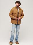 Superdry Surplus Four Pocket Chore Jacket, Tobacco Brown