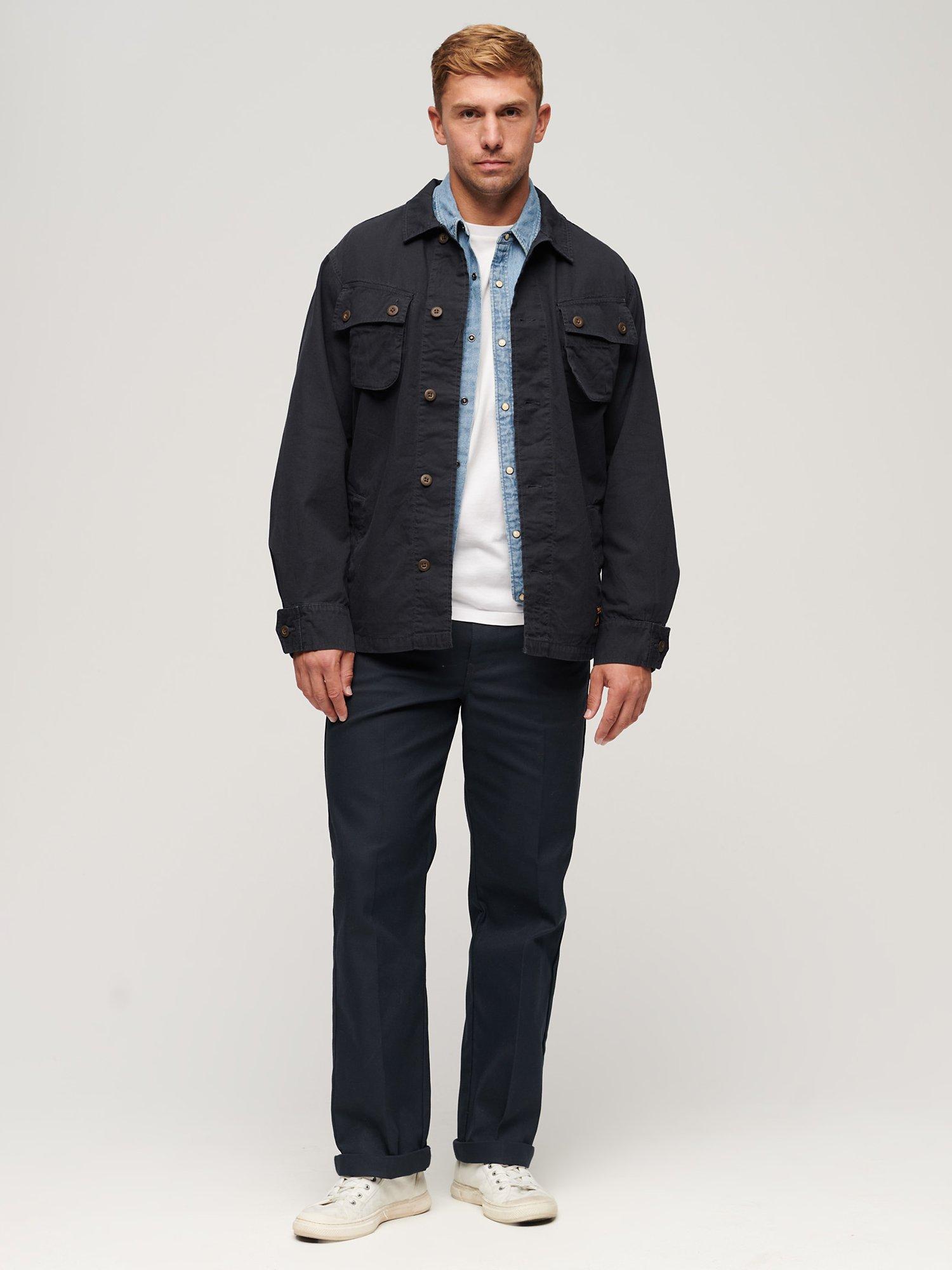 Superdry Military Overshirt Jacket, Eclipse Navy, S