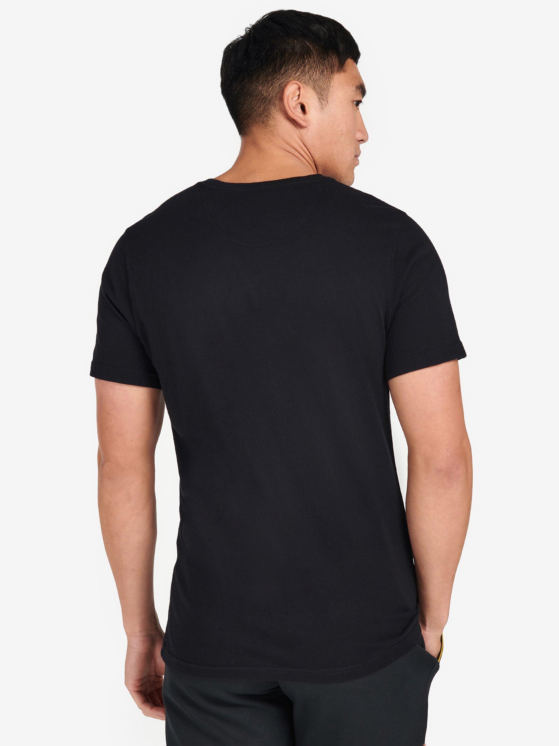 Product image 2 of 5, which shows Barbour International Cotton Crew Neck T-Shirt, Black, XL