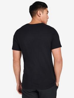 Barbour International Cotton Crew Neck T-Shirt, Black - view 2, Black