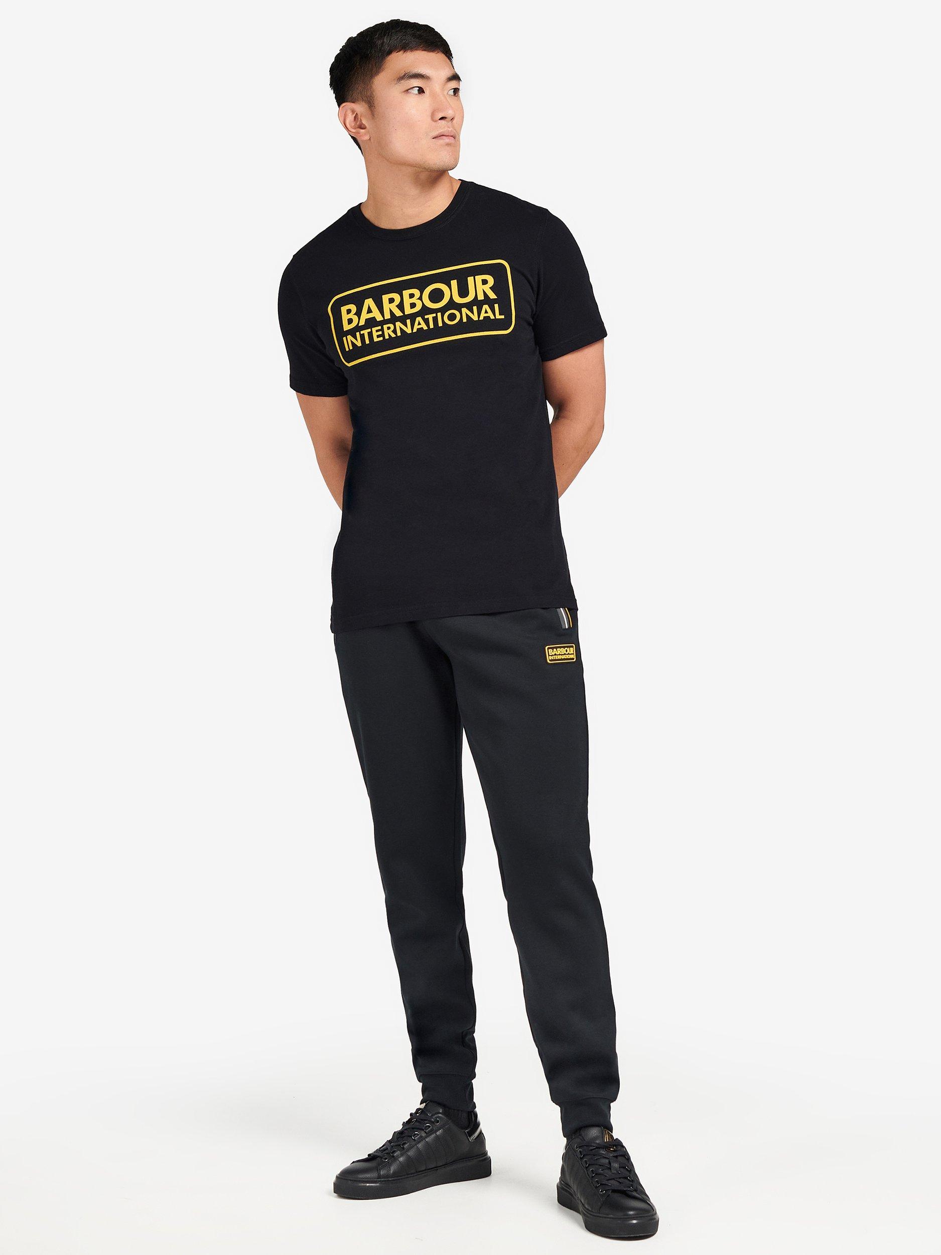 Product image 3 of 5, which shows Barbour International Cotton Crew Neck T-Shirt, Black, XL