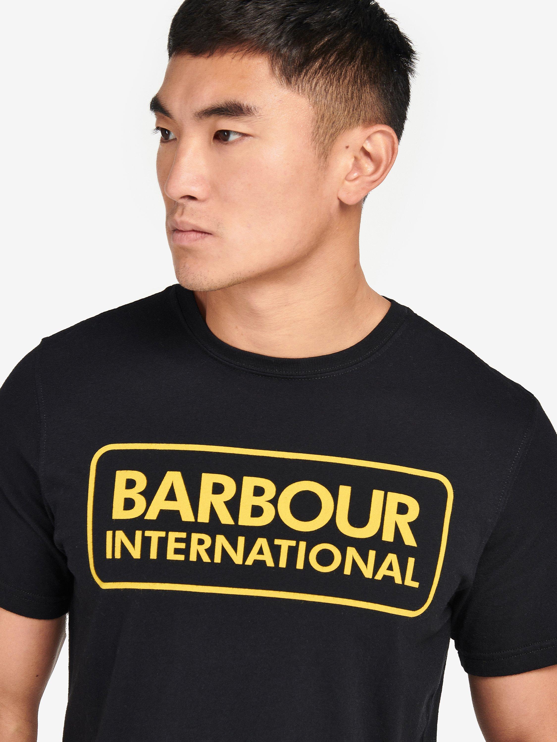 Product image 5 of 5, which shows Barbour International Cotton Crew Neck T-Shirt, Black, XL