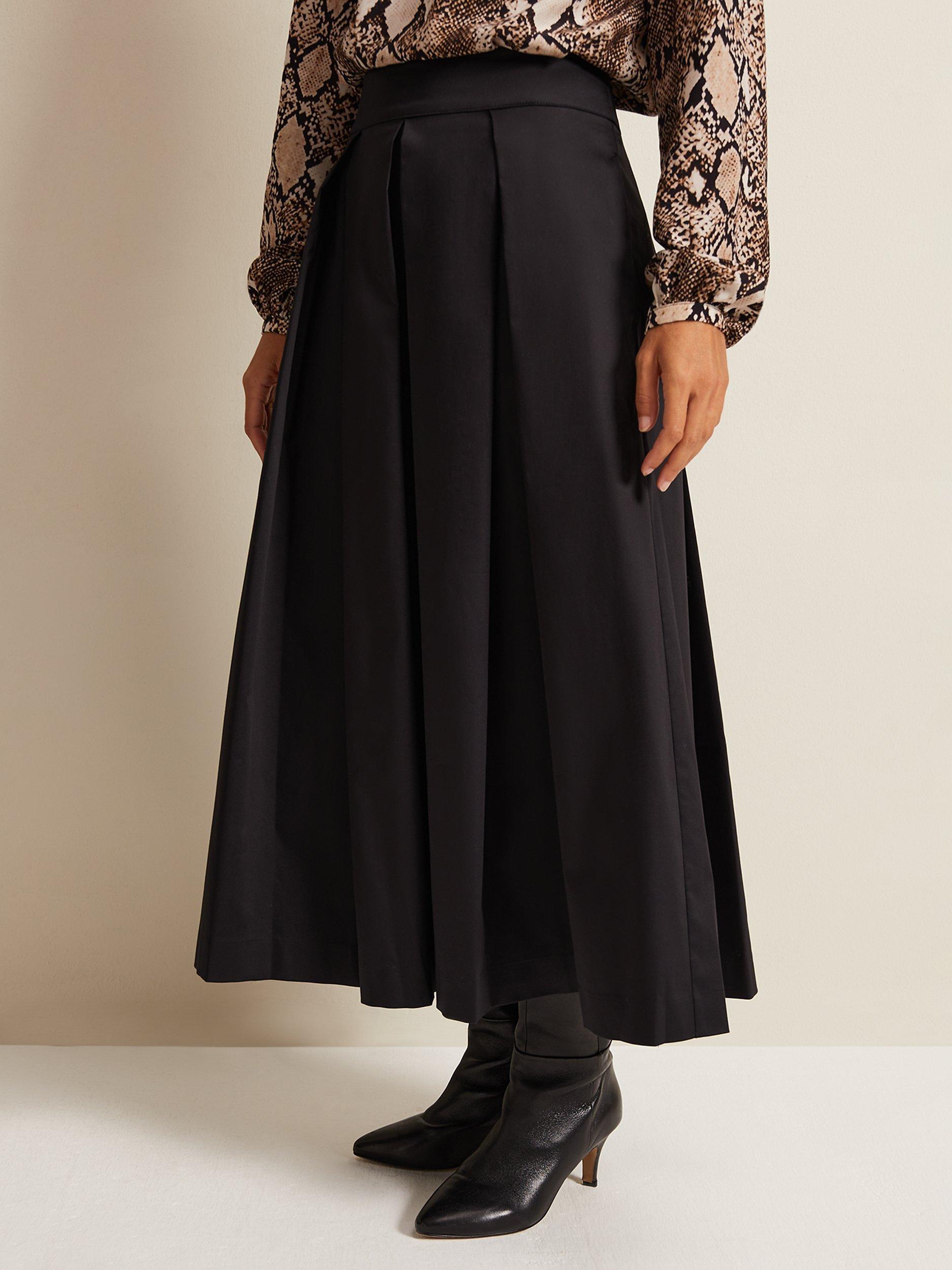 Electric pleated maxi skirt hotsell