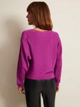 Phase Eight Letina Slinky Keyhole Jumper, Purple