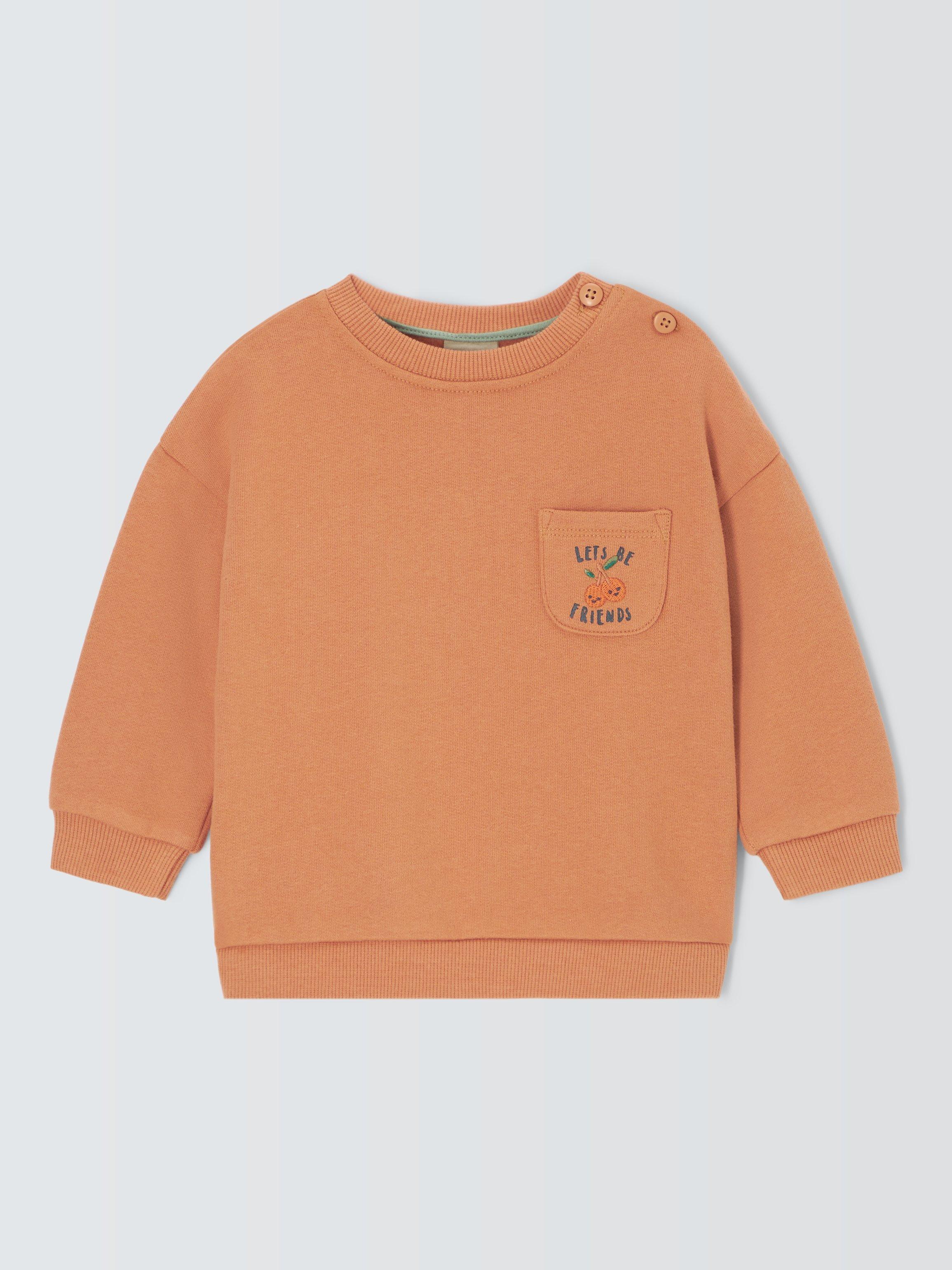 John Lewis Baby Oranges Most Fun Sweatshirt, Multi