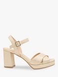 Paradox London Landon Shimmer Platform Sandals, Champagne