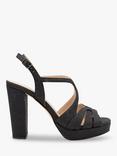 Paradox London Rebecca Glitter Platform Sandals, Black