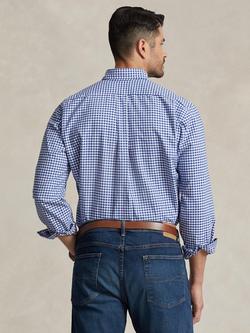 Polo Ralph Lauren Big & Tall Gingham Oxford Shirt - view 2, Blu/W Gingham