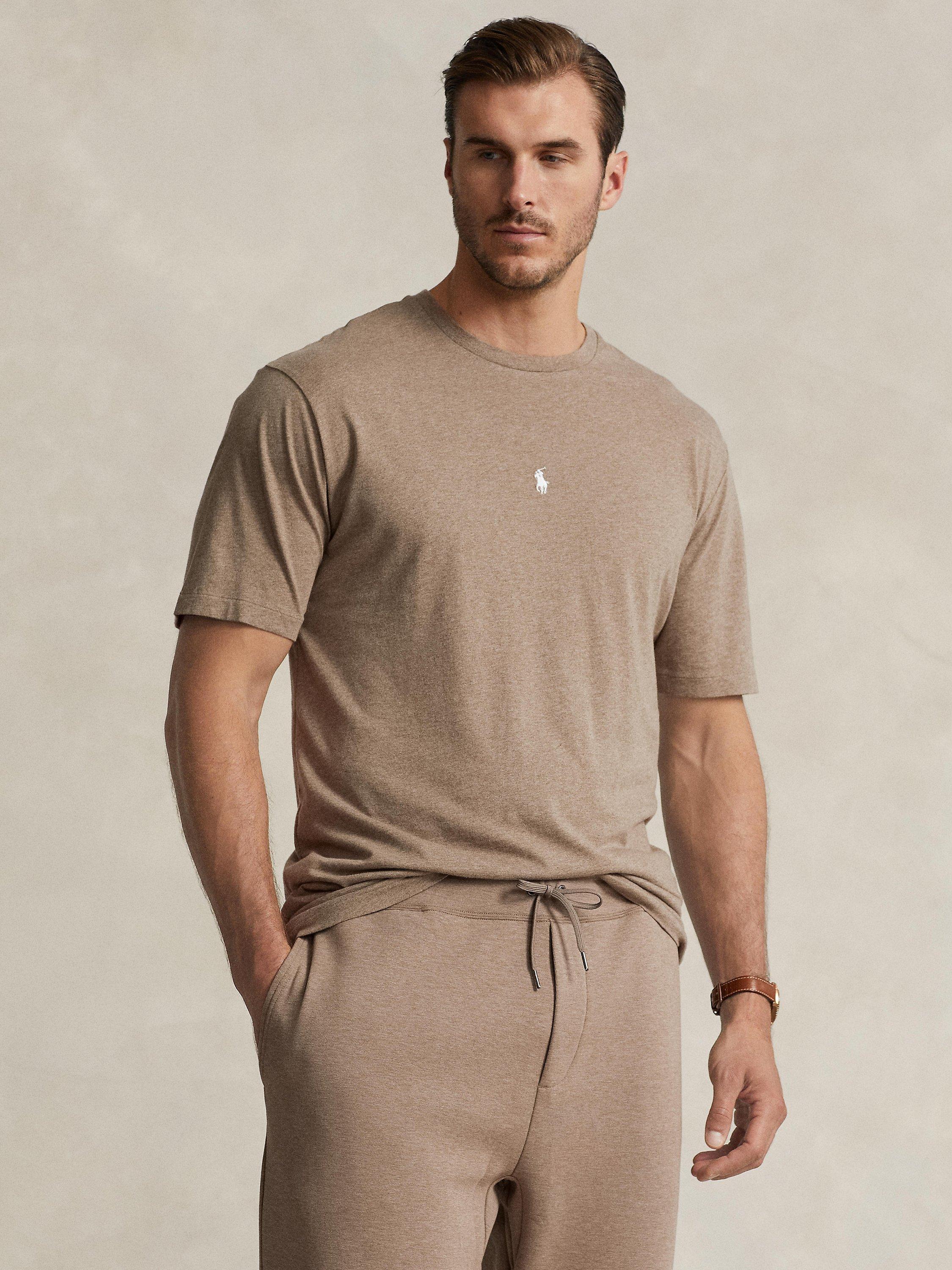 Polo Ralph Lauren Big & Tall Cotton T-Shirt, Dk Taupe Heather