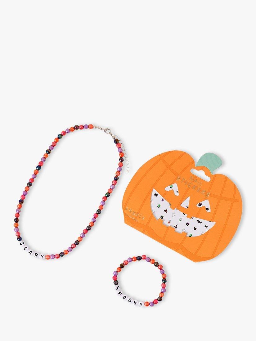 Product image 1 of 2, which shows Angels by Accessorize Kids' Halloween Jewellery Set, Multi, One Size