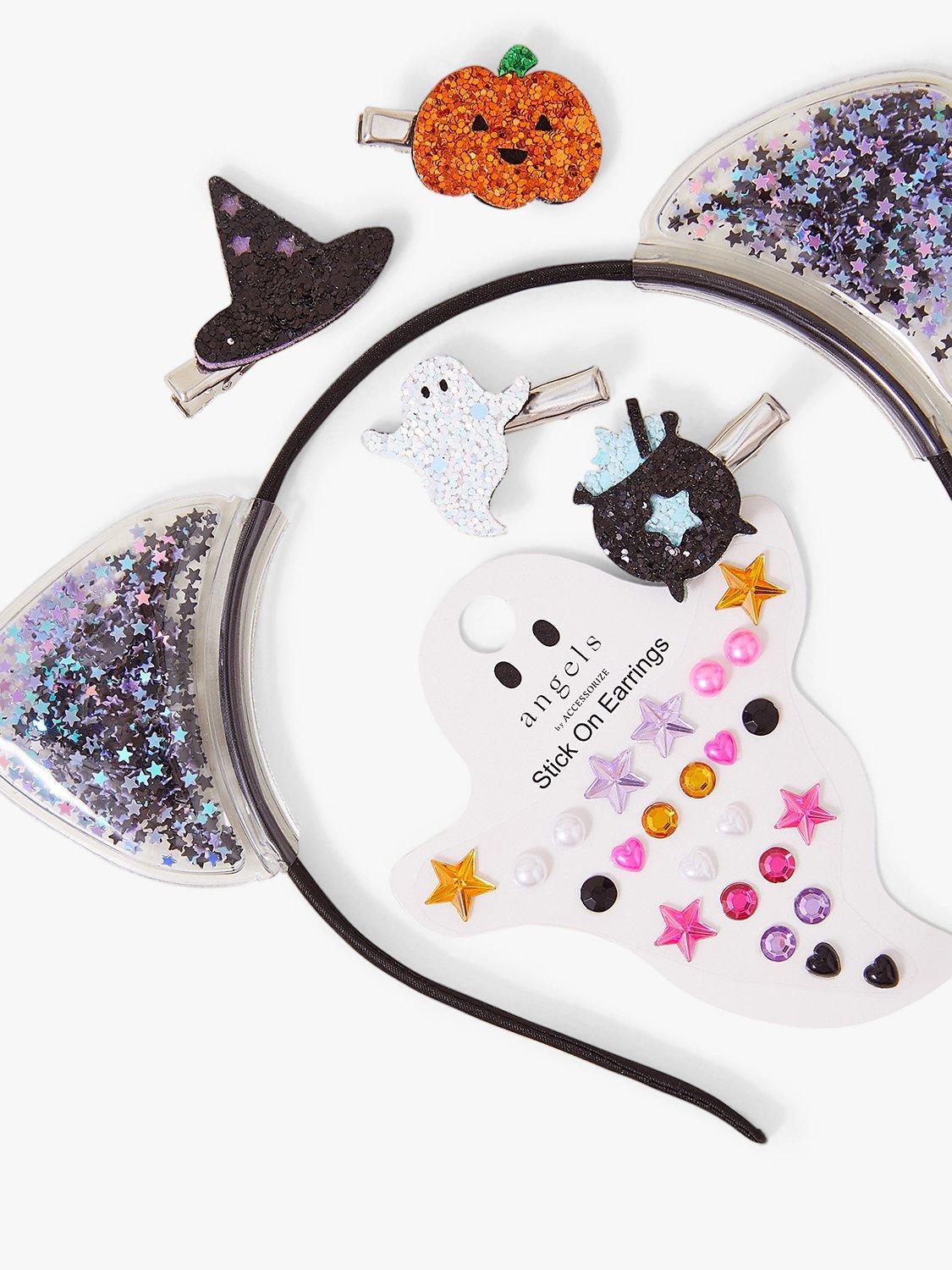 Product image 2 of 2, which shows Angels by Accessorize Kids' Halloween Hair Accessories & Earrings, Multi