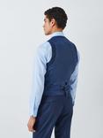 John Lewis Clarendon Wool Regular Suit Waistcoat, Royal Blue