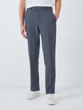 Kin Leo Wool Blend Slim Fit Trousers, Airforce Blue, Airforce Blue