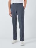 Kin Leo Wool Blend Slim Fit Trousers, Airforce Blue