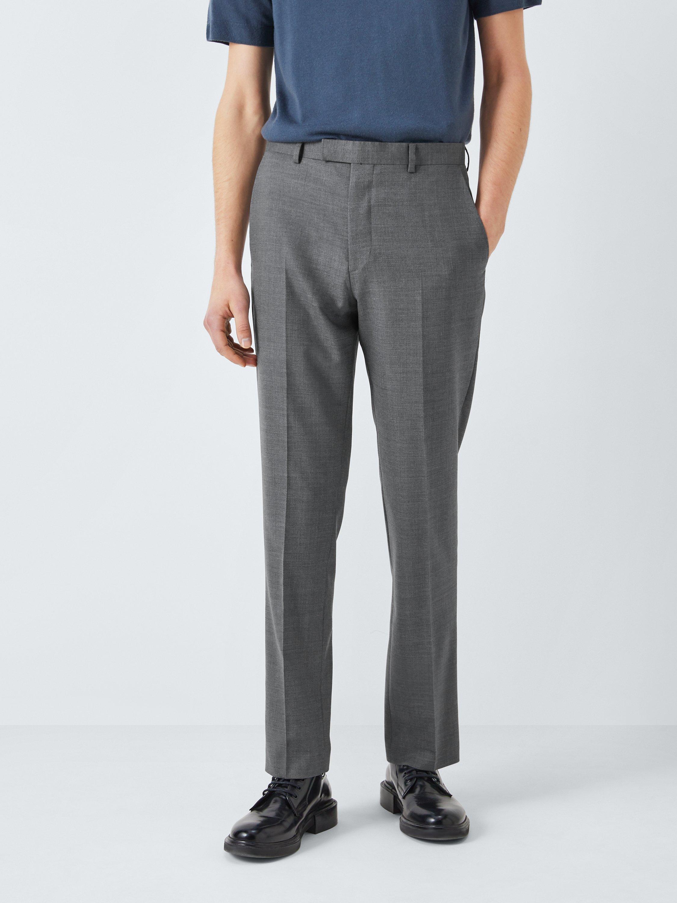 Product image 1 of 8, which shows Kin Finn Slim Fit Suit Trousers, Mid Grey, 40S