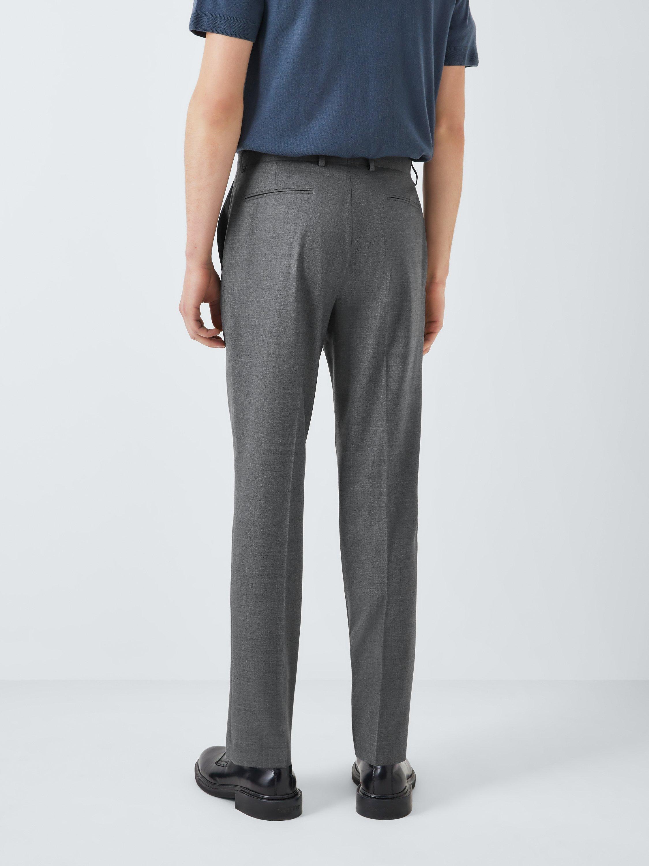 Product image 2 of 8, which shows Kin Finn Slim Fit Suit Trousers, Mid Grey, 40S