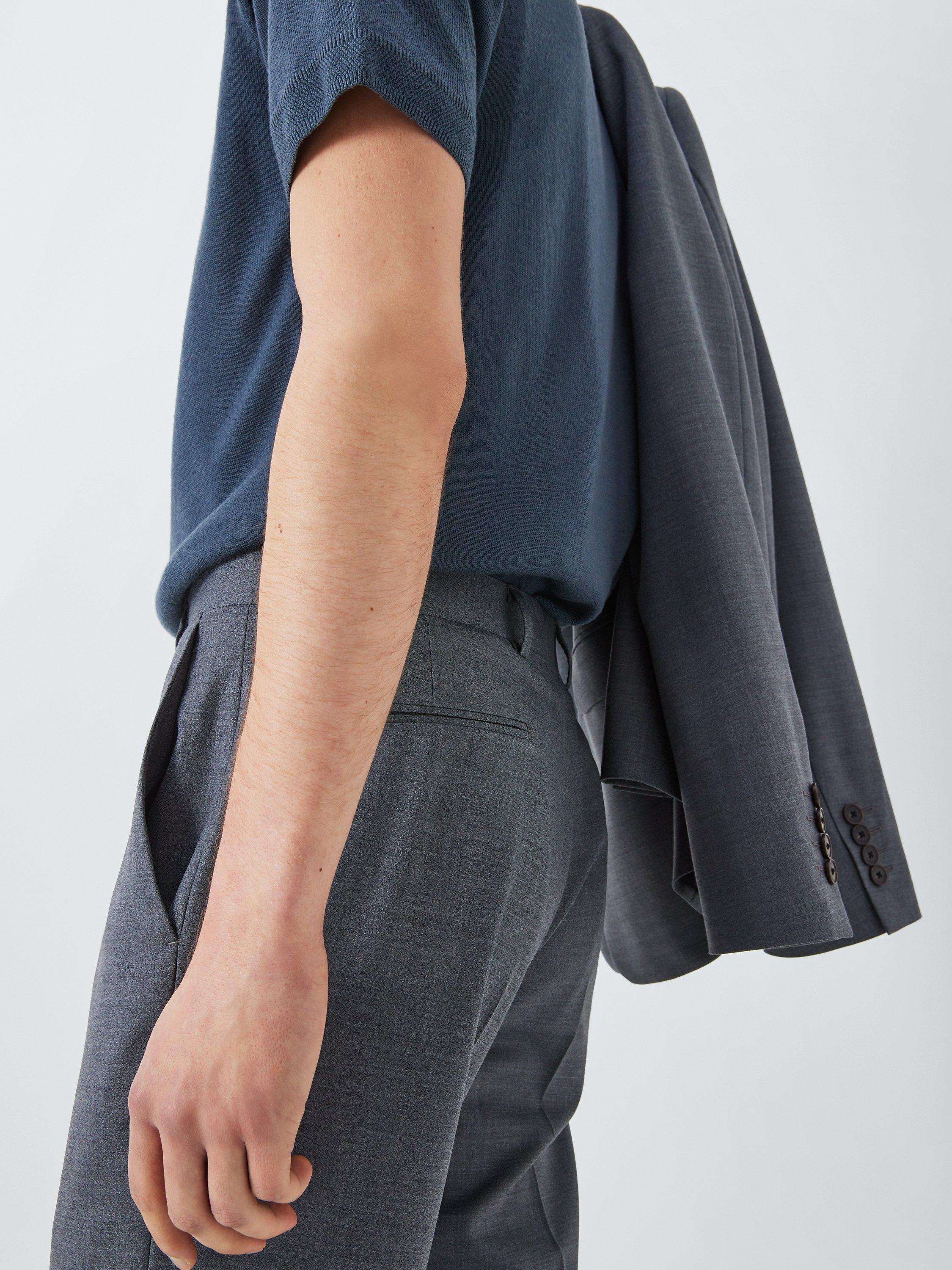 Product image 6 of 8, which shows Kin Finn Slim Fit Suit Trousers, Mid Grey, 40S