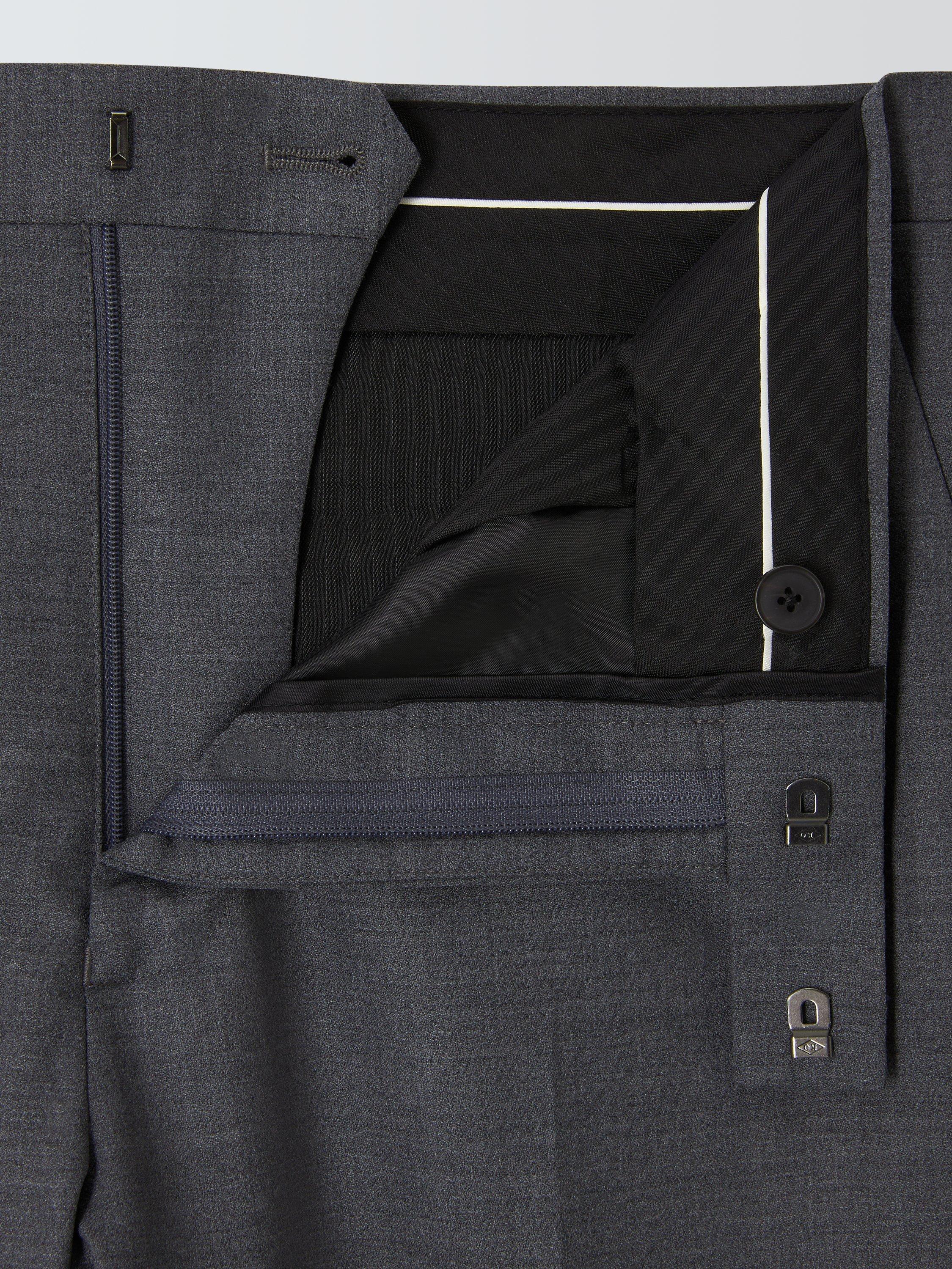 Product image 8 of 8, which shows Kin Finn Slim Fit Suit Trousers, Mid Grey, 40S