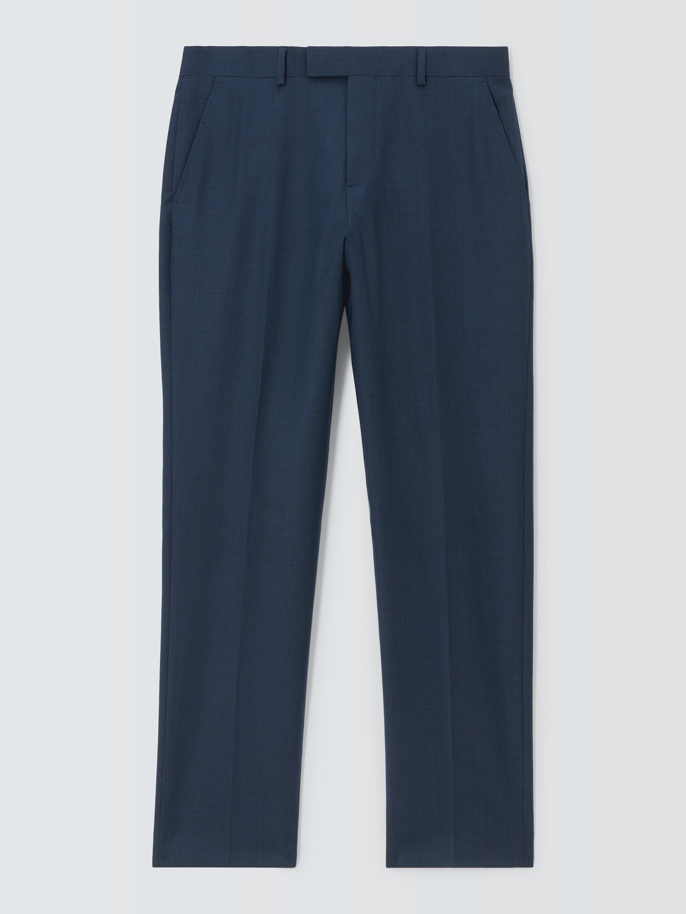 Product image 4 of 8, which shows John Lewis Clarendon Wool Regular Suit Trousers, Royal Blue, 40S