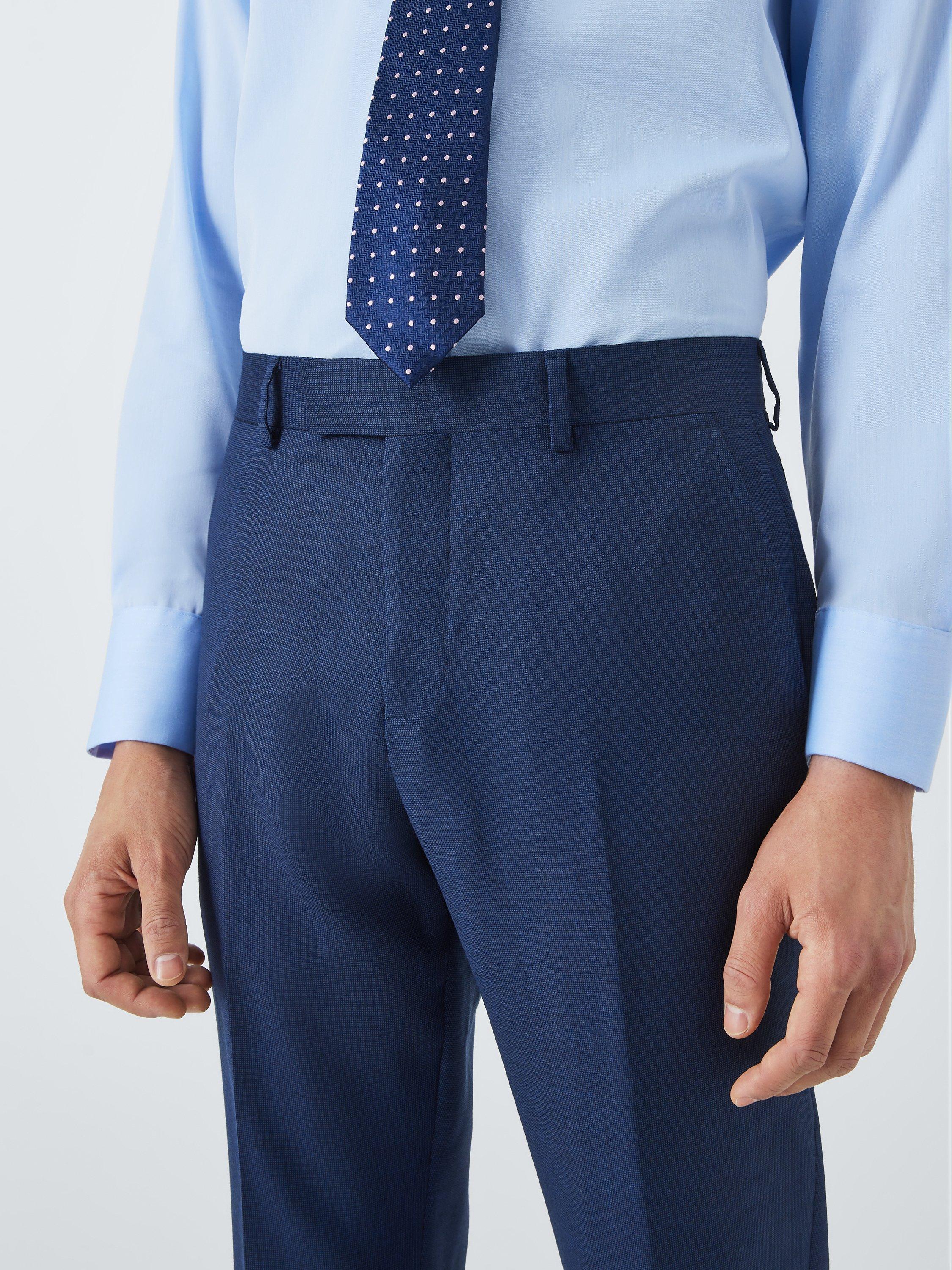 Product image 5 of 8, which shows John Lewis Clarendon Wool Regular Suit Trousers, Royal Blue, 40S
