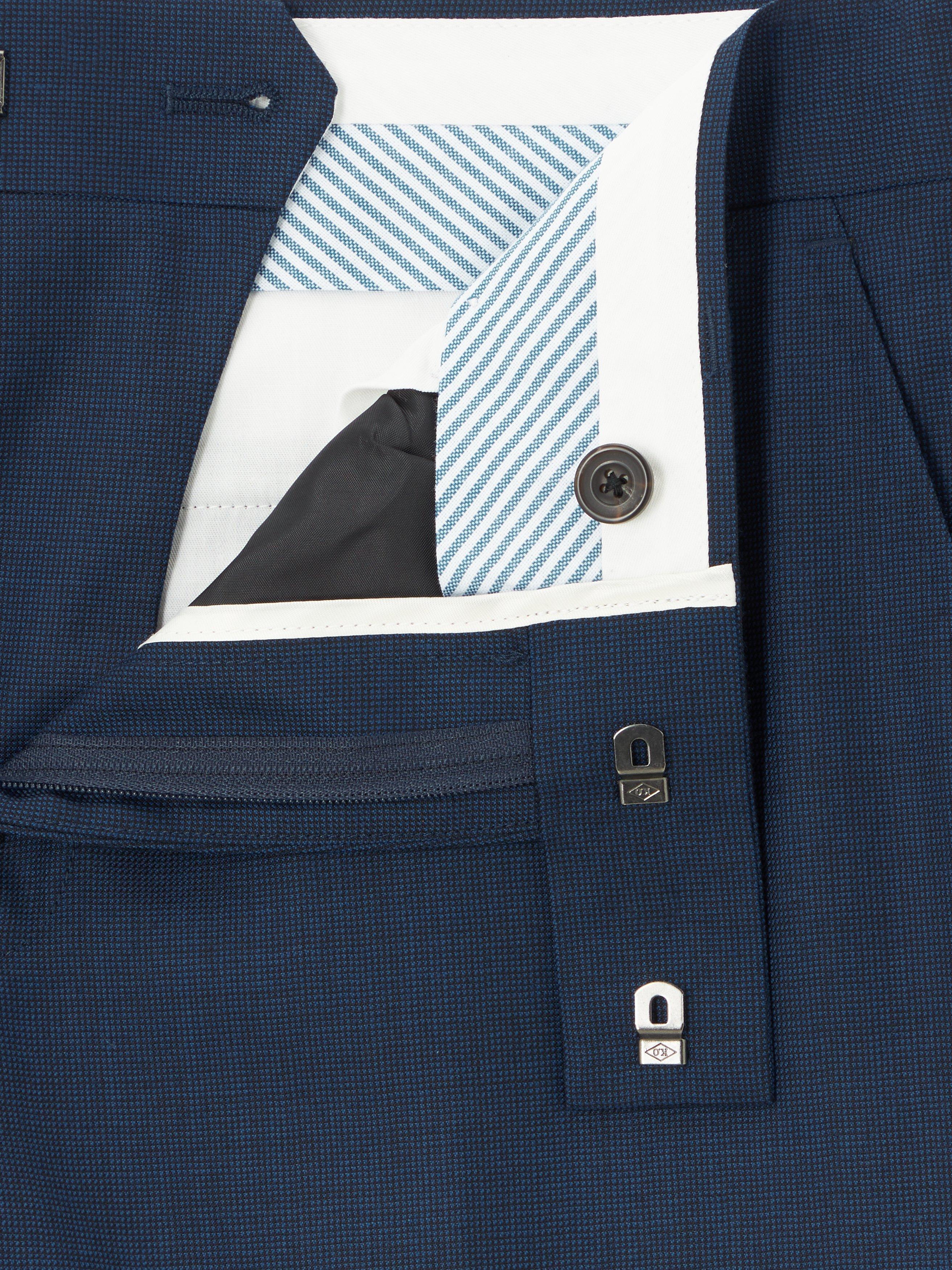 Product image 8 of 8, which shows John Lewis Clarendon Wool Regular Suit Trousers, Royal Blue, 40S